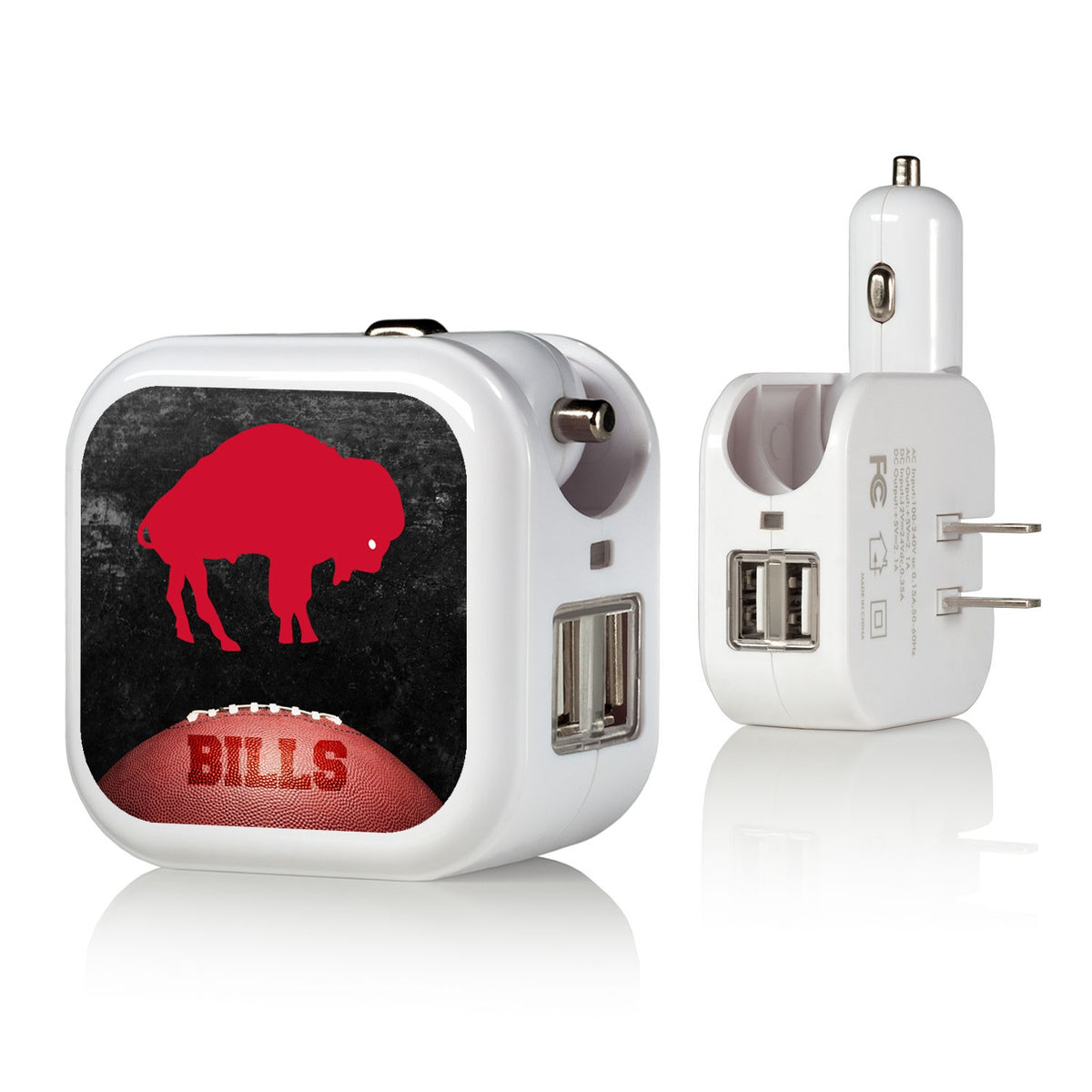 Buffalo Bills 2-in-1 Legendary Design USB Charger