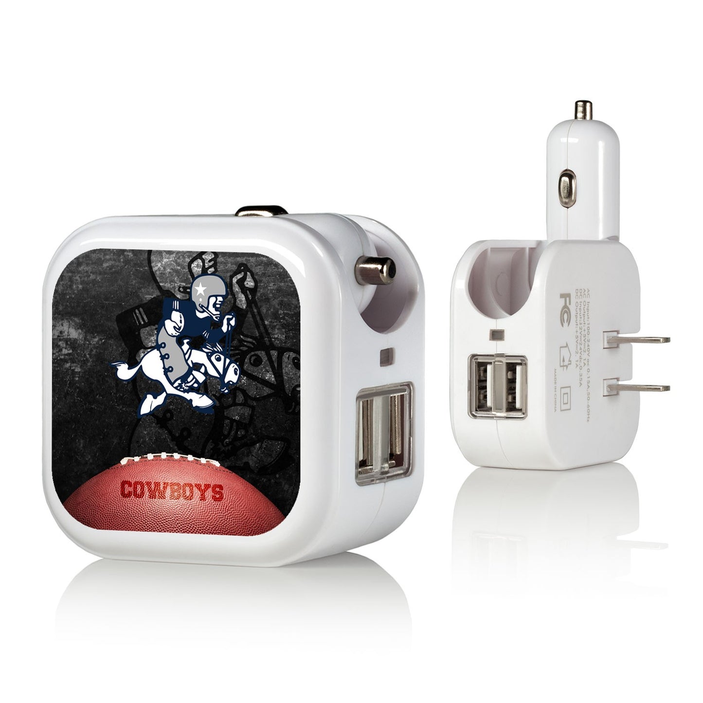 Dallas Cowboys 2-in-1 Legendary Design USB Charger