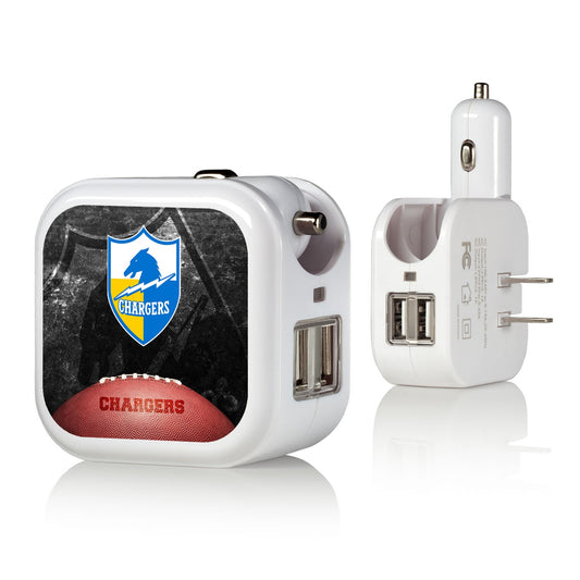 Los Angeles Chargers 2-in-1 Legendary Design USB Charger