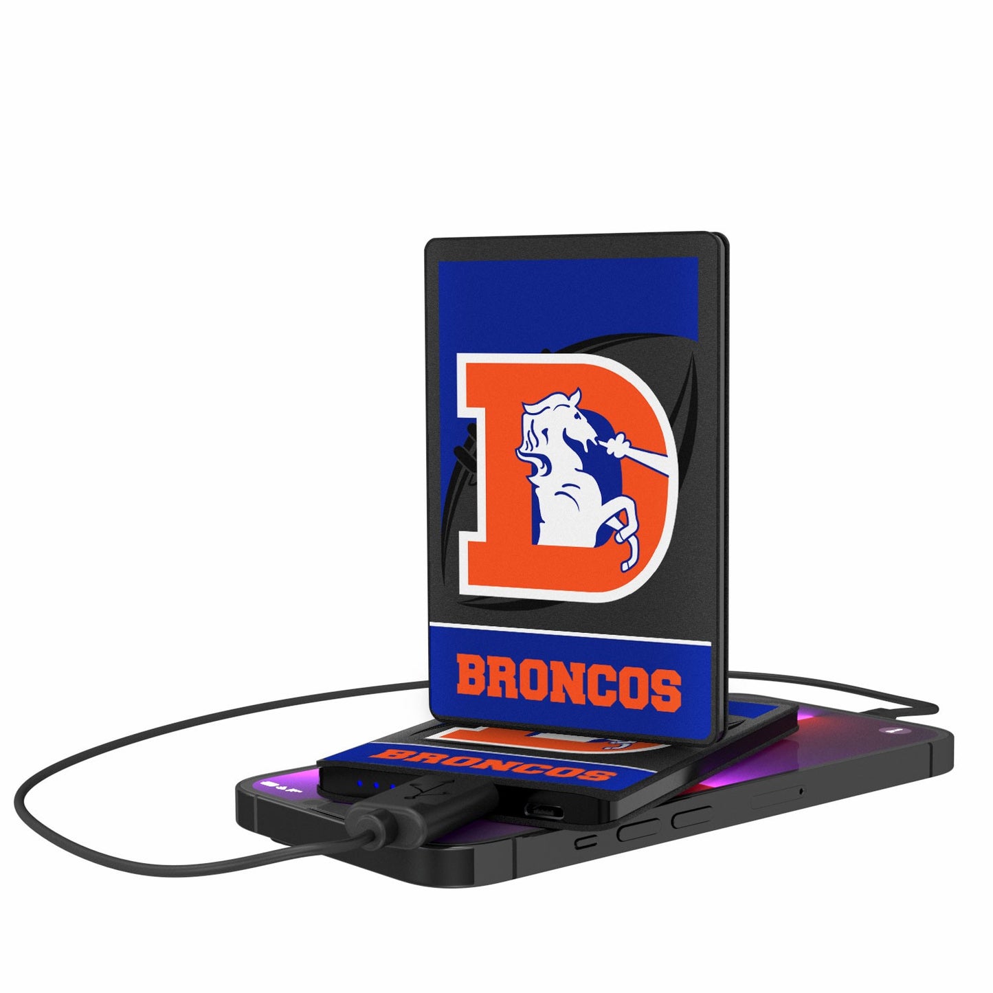 Denver Broncos 2500 mAh Passtime Design Credit Card Powerbank