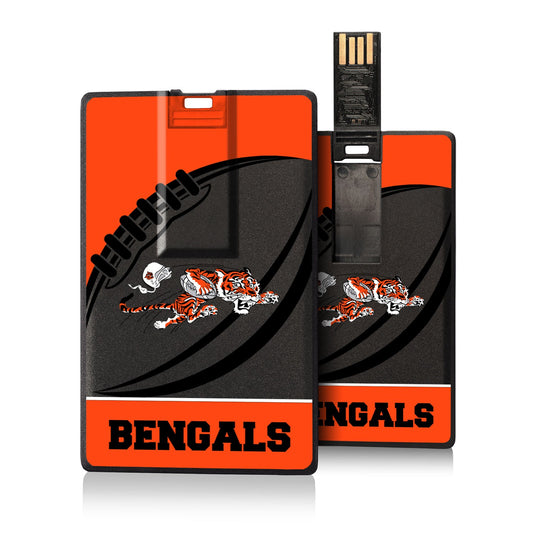 Cincinnati Bengals 32GB Passtime Design Credit Card USB Drive