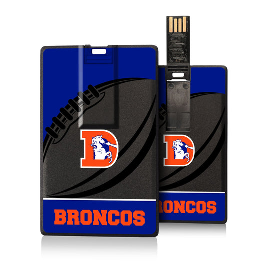 Denver Broncos 32GB Passtime Design Credit Card USB Drive