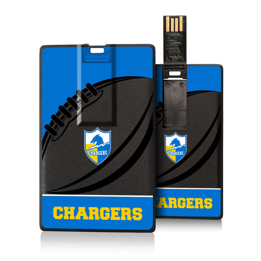 Los Angeles Chargers 32GB Passtime Design Credit Card USB Drive