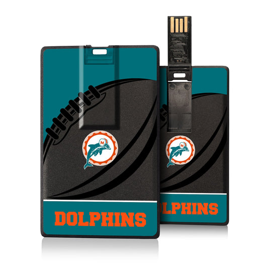 Miami Dolphins 32GB Passtime Design Credit Card USB Drive