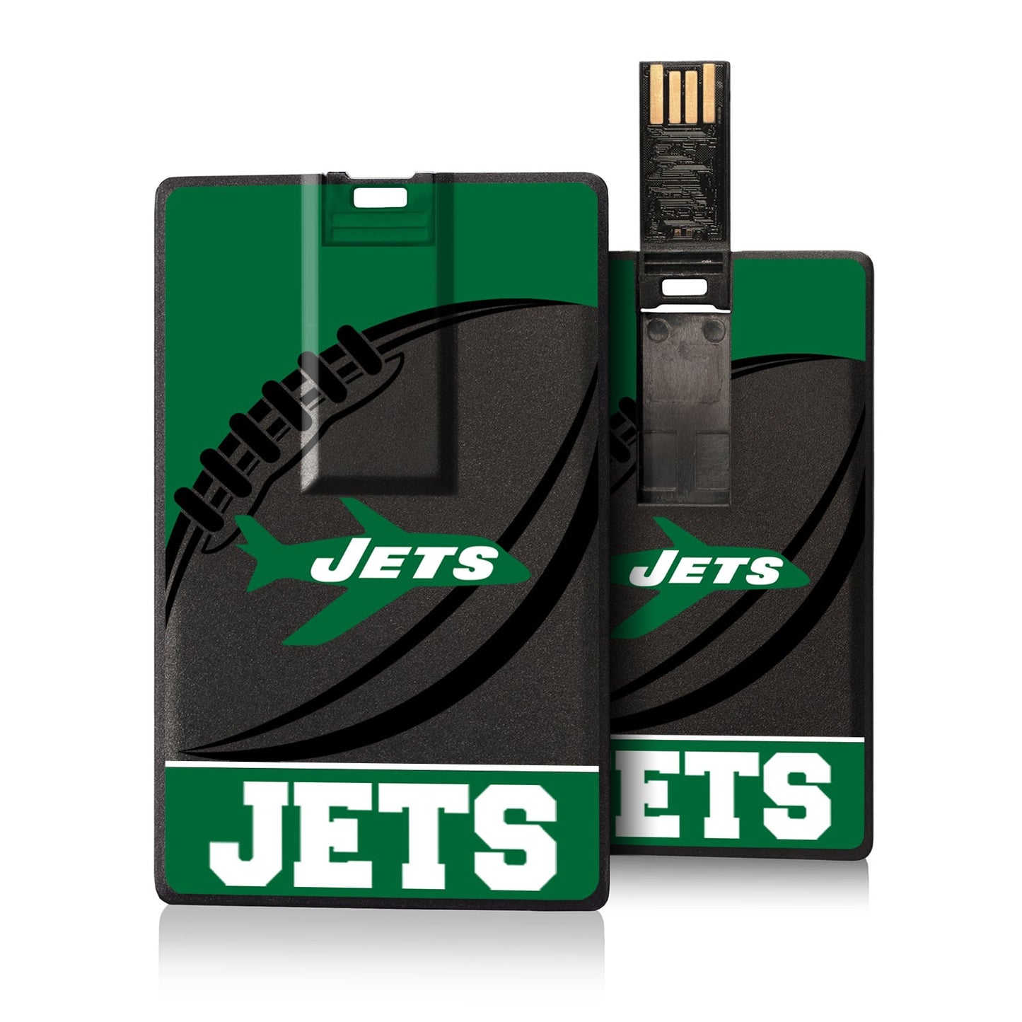 New York Jets 32GB Passtime Design Credit Card USB Drive