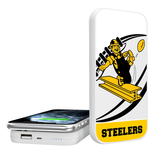 Pittsburgh Steelers 5000 mAh Passtime Design Wireless Power Bank