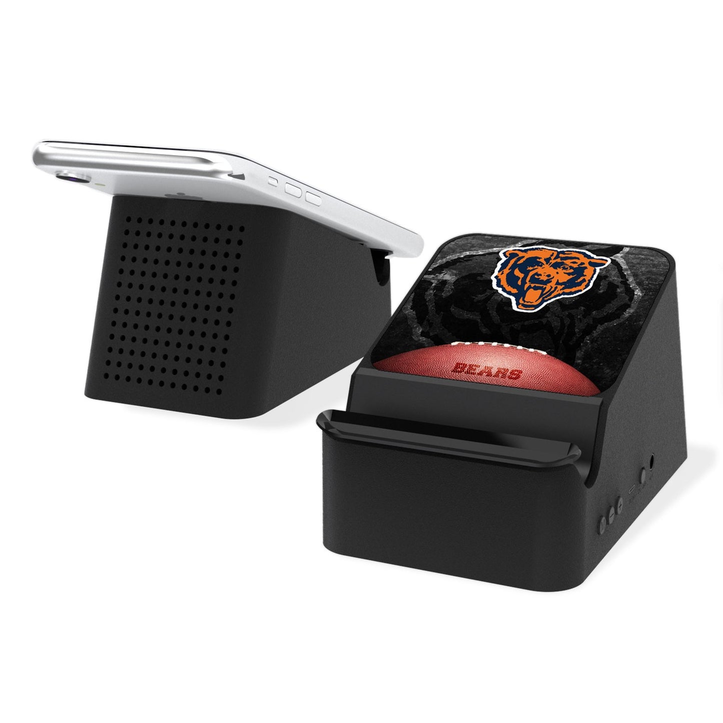 Chicago Bears 5-Watt Legendary Design Wireless Charging Station and Bluetooth Speaker