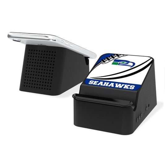 Seattle Seahawks 5-Watt Passtime Design Wireless Charging Station and Bluetooth Speaker