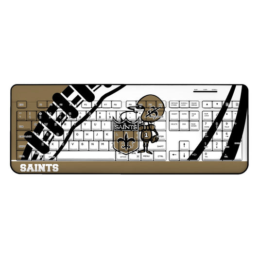 New Orleans Saints Passtime Design Wireless Keyboard