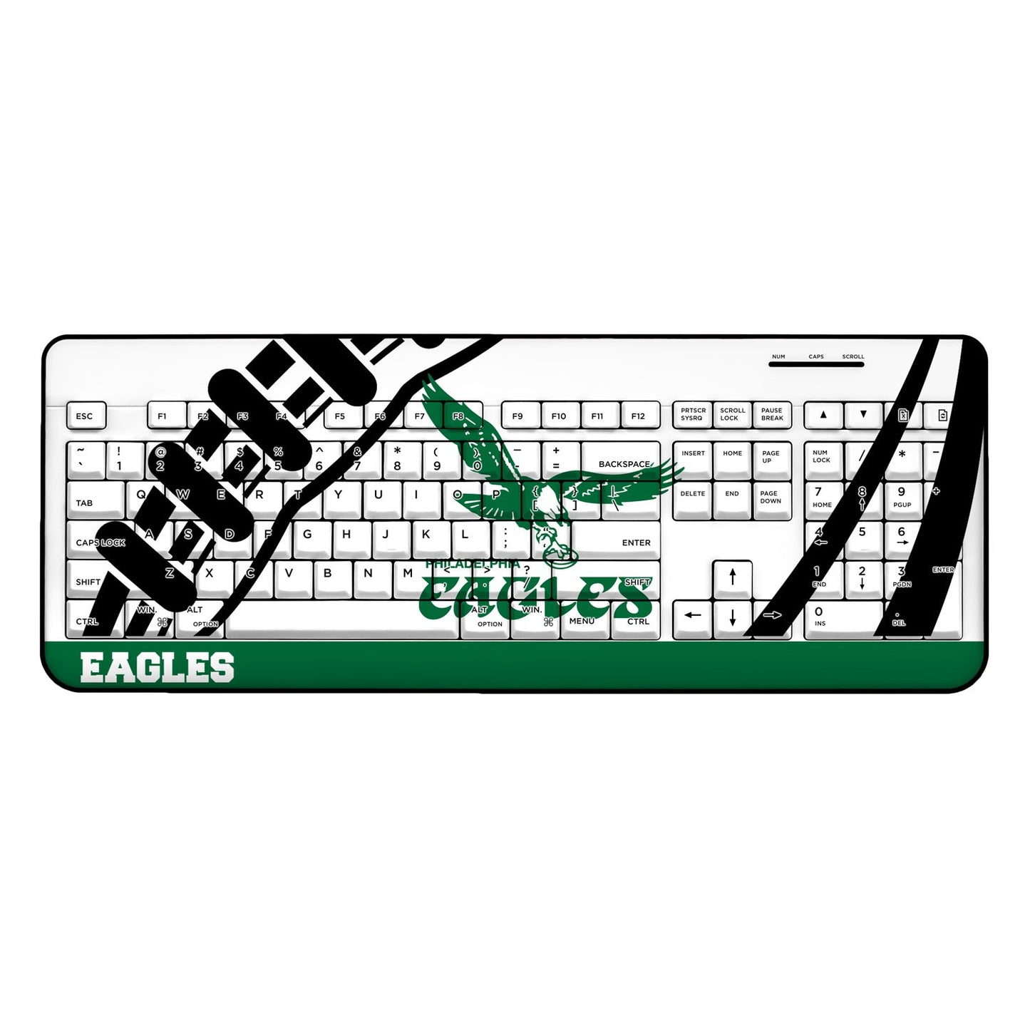 Philadelphia Eagles Passtime Design Wireless Keyboard