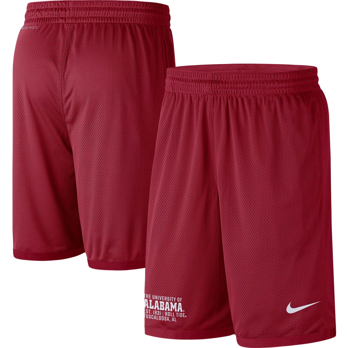 Men's Nike Crimson Alabama Crimson Tide Performance Mesh Shorts