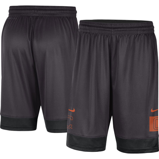 Men's Nike Charcoal Clemson Tigers Performance Fast Break Shorts