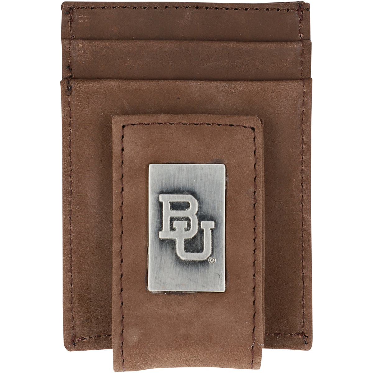 Baylor Bears Leather Front Pocket Wallet