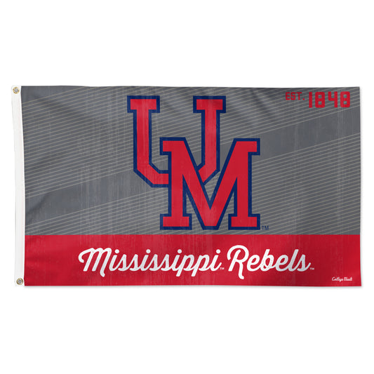 WinCraft Ole Miss Rebels Single-Sided College Vault Deluxe Flag