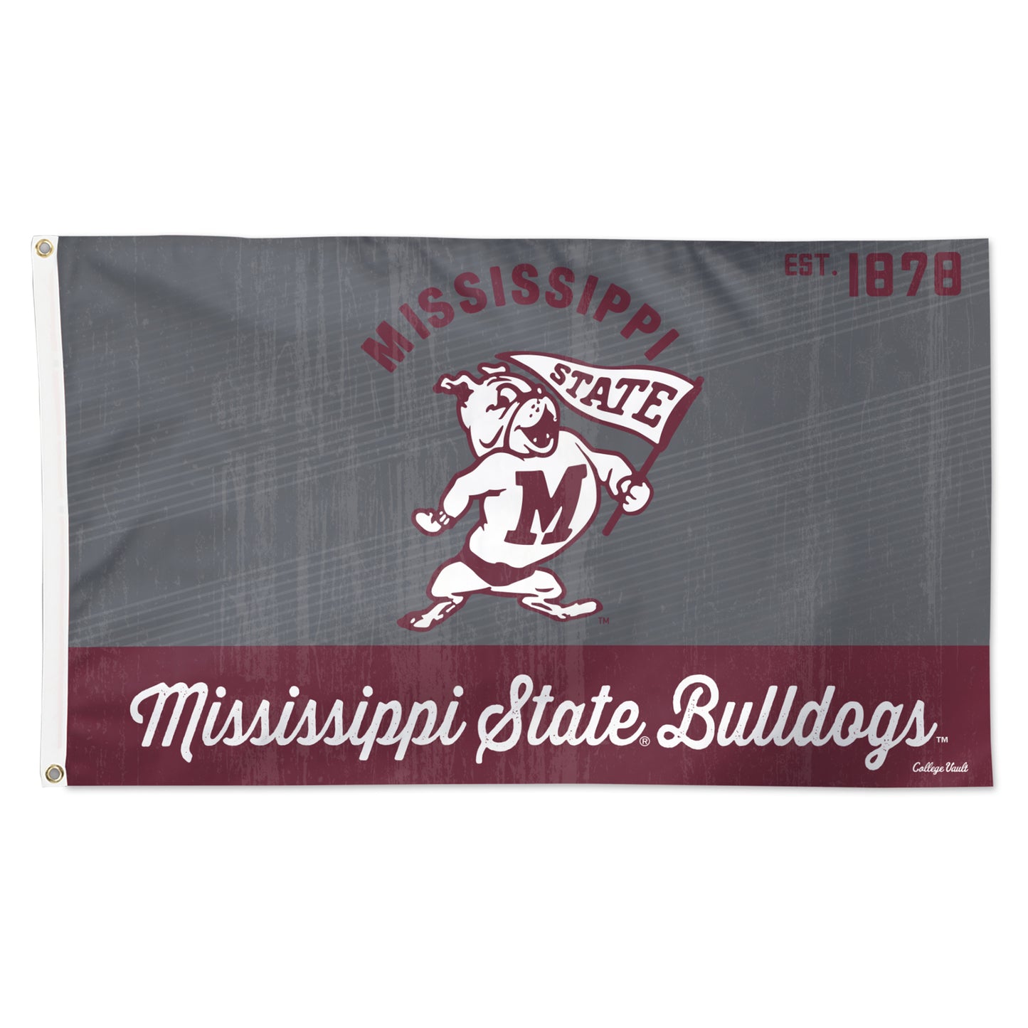 WinCraft Mississippi State Bulldogs Single-Sided College Vault Team Deluxe Flag