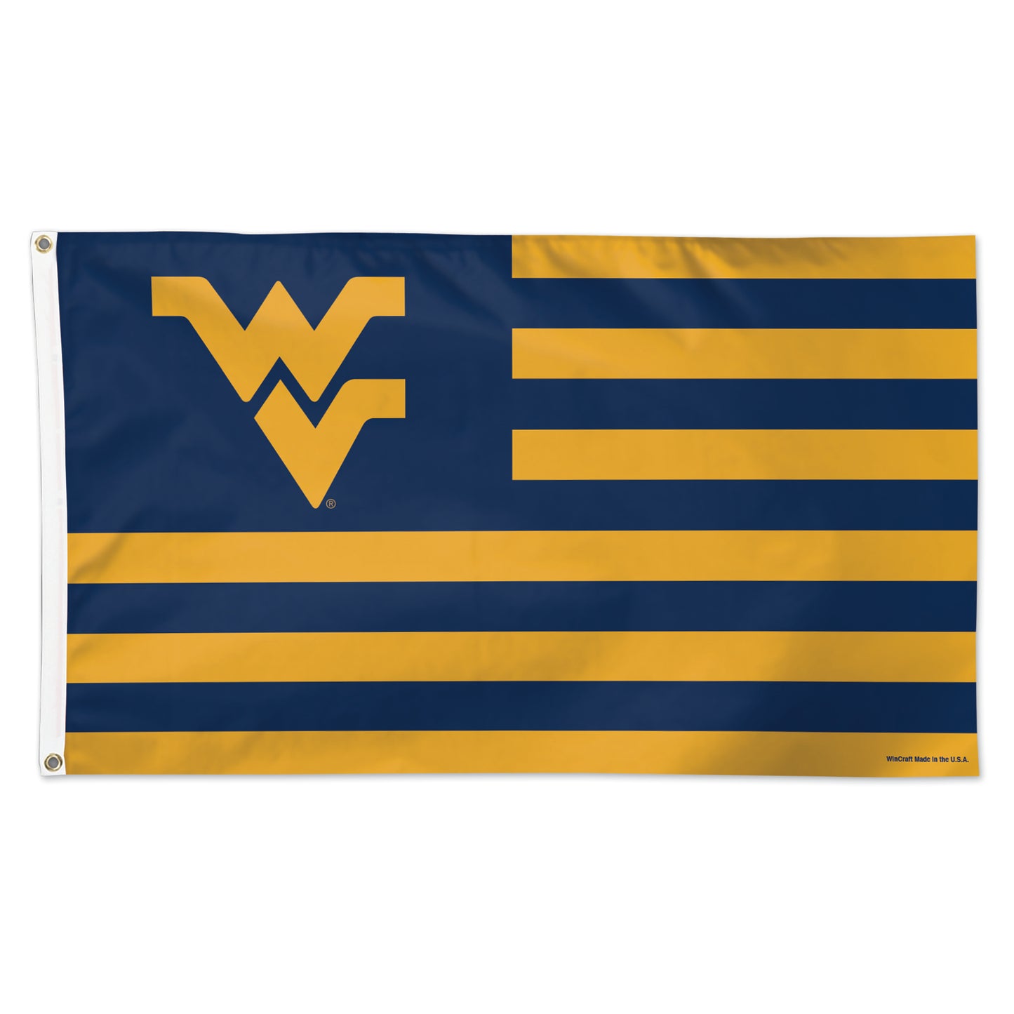 WinCraft West Virginia Mountaineers 3' x 5' Stripe Deluxe Single-Sided Flag