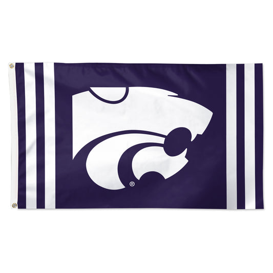 WinCraft Kansas State Wildcats 3' x 5' Vertical Stripe Deluxe Single-Sided Flag