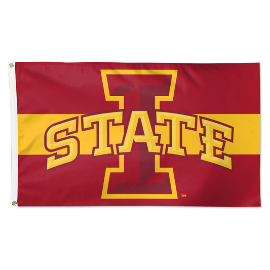 WinCraft Iowa State Cyclones 3' x 5' Horizontal Stripe Deluxe Single-Sided Flag