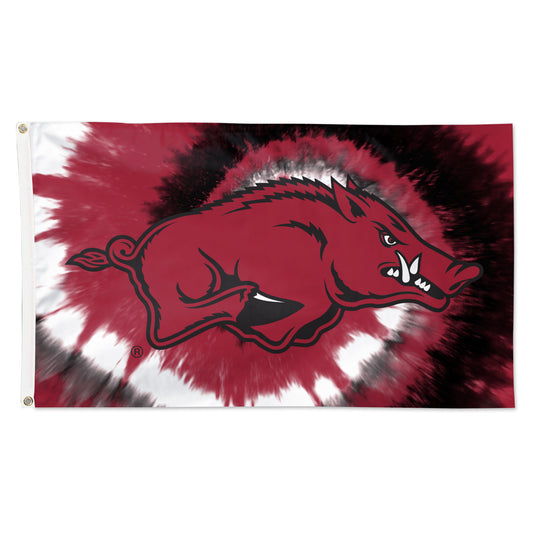 WinCraft Arkansas Razorbacks 3' x 5' Tie-Dye Deluxe Single-Sided Flag