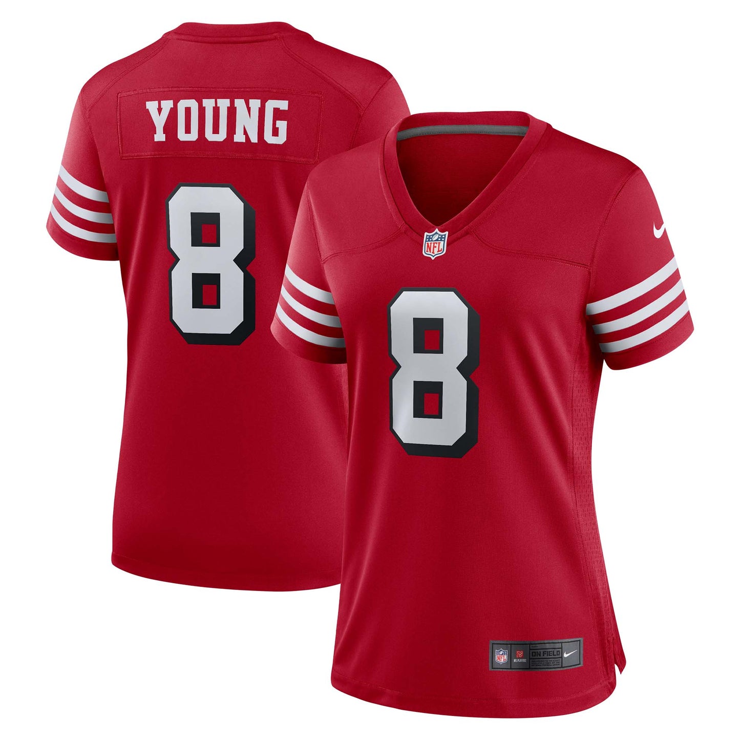 Women's Nike Steve Young Scarlet San Francisco 49ers Alternate Game Jersey