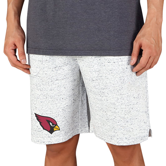 Men's Concepts Sport White/Charcoal Arizona Cardinals Throttle Knit Jam Shorts