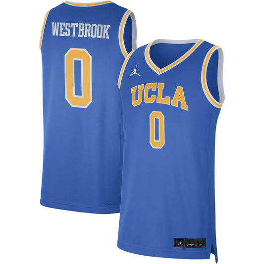 Men's Jordan Brand Russell Westbrook Blue UCLA Bruins Limited Basketball Jersey