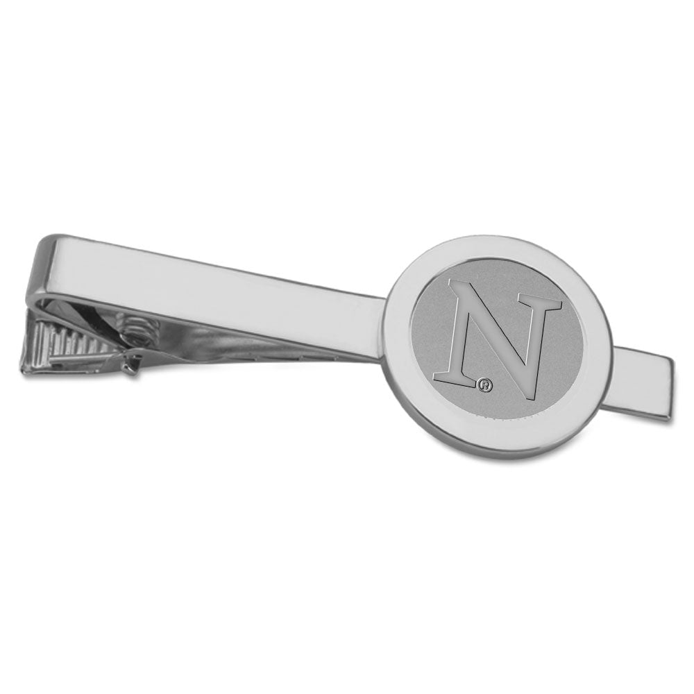 Silver Northwestern Wildcats Logo Tie Bar