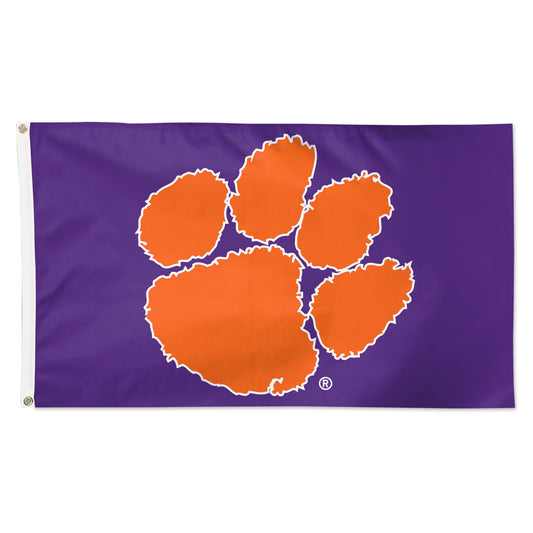 WinCraft Clemson Tigers 3' x 5' Single-Sided Deluxe Team Flag