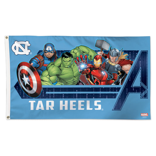 WinCraft North Carolina Tar Heels 3' x 5' Single-Sided Deluxe Avengers Flag