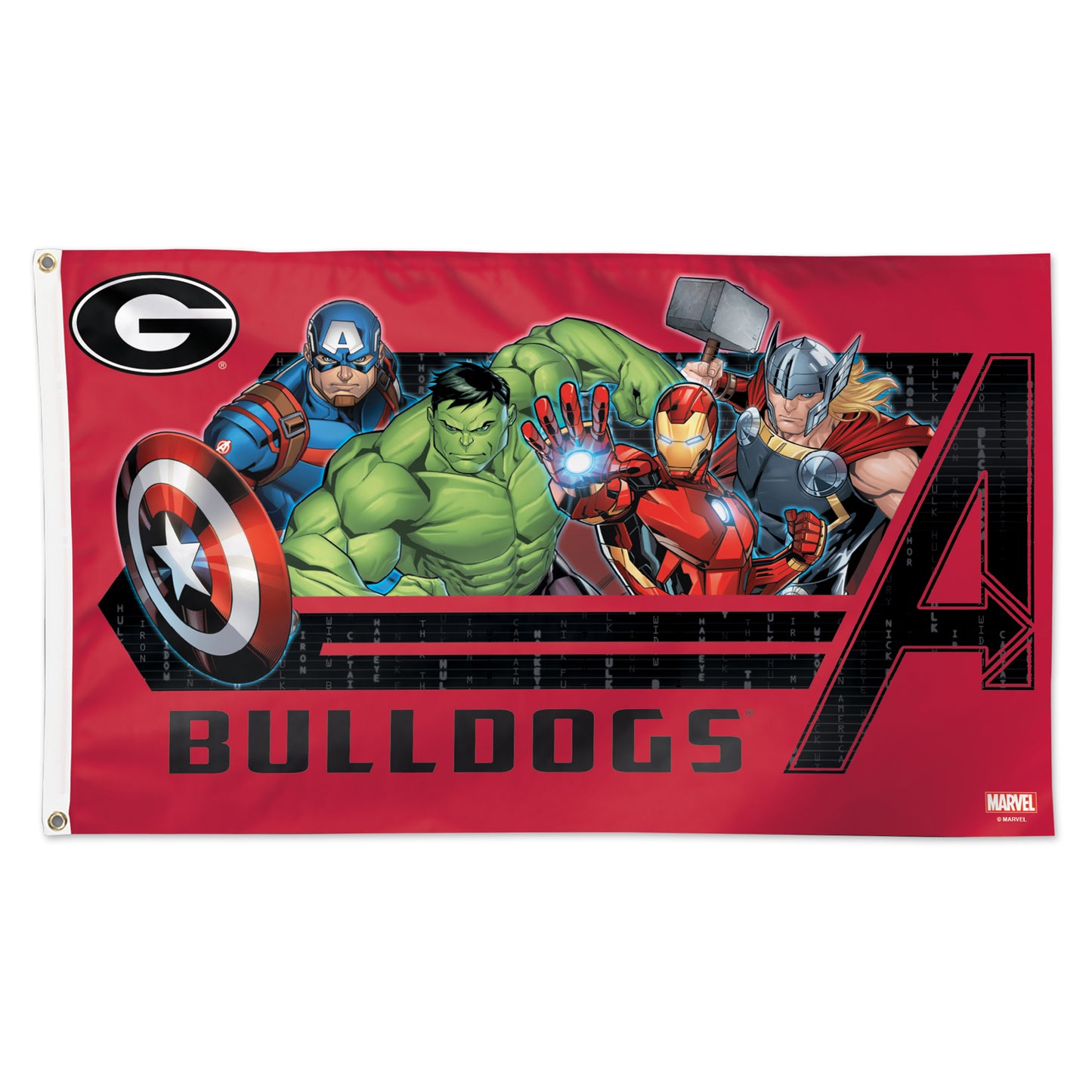 WinCraft Georgia Bulldogs 3' x 5' Single-Sided Deluxe Avengers Flag