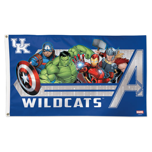 WinCraft Kentucky Wildcats 3' x 5' Single-Sided Deluxe Avengers Flag