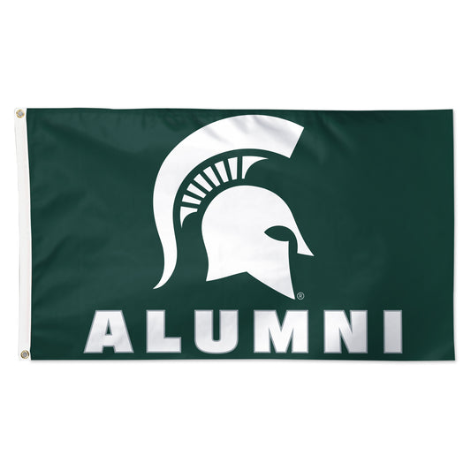 WinCraft Michigan State Spartans 3' x 5' Single-Sided Deluxe Alumni School Supporter Flag