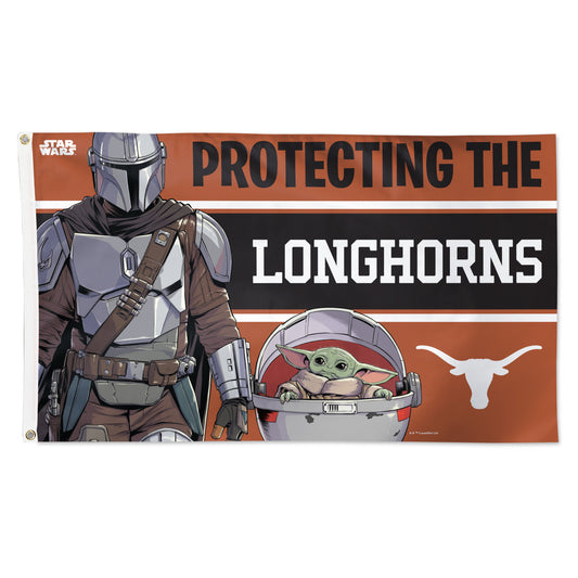 WinCraft Texas Longhorns 3' x 5' Star Wars Mandalorian Deluxe Single-Sided Flag