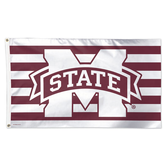 WinCraft Mississippi State Bulldogs 3' x 5' Single-Sided Deluxe Patriotic Stars & Stripes Flag