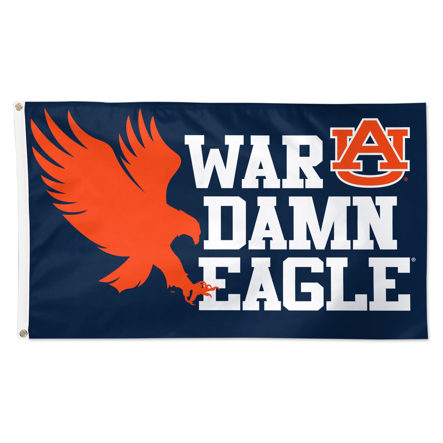 WinCraft Auburn Tigers 3' x 5' Single-Sided Deluxe Mascot Flag