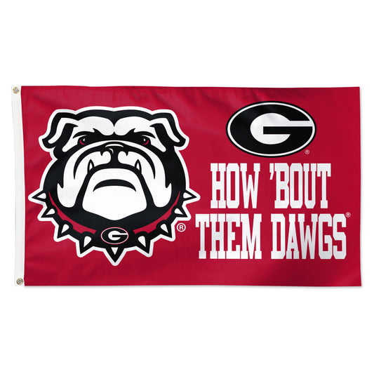 WinCraft Georgia Bulldogs 3' x 5' Single-Sided Deluxe Mascot Flag