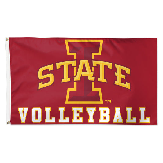 WinCraft Iowa State Cyclones 3' x 5' Volleyball Deluxe Single-Sided Flag