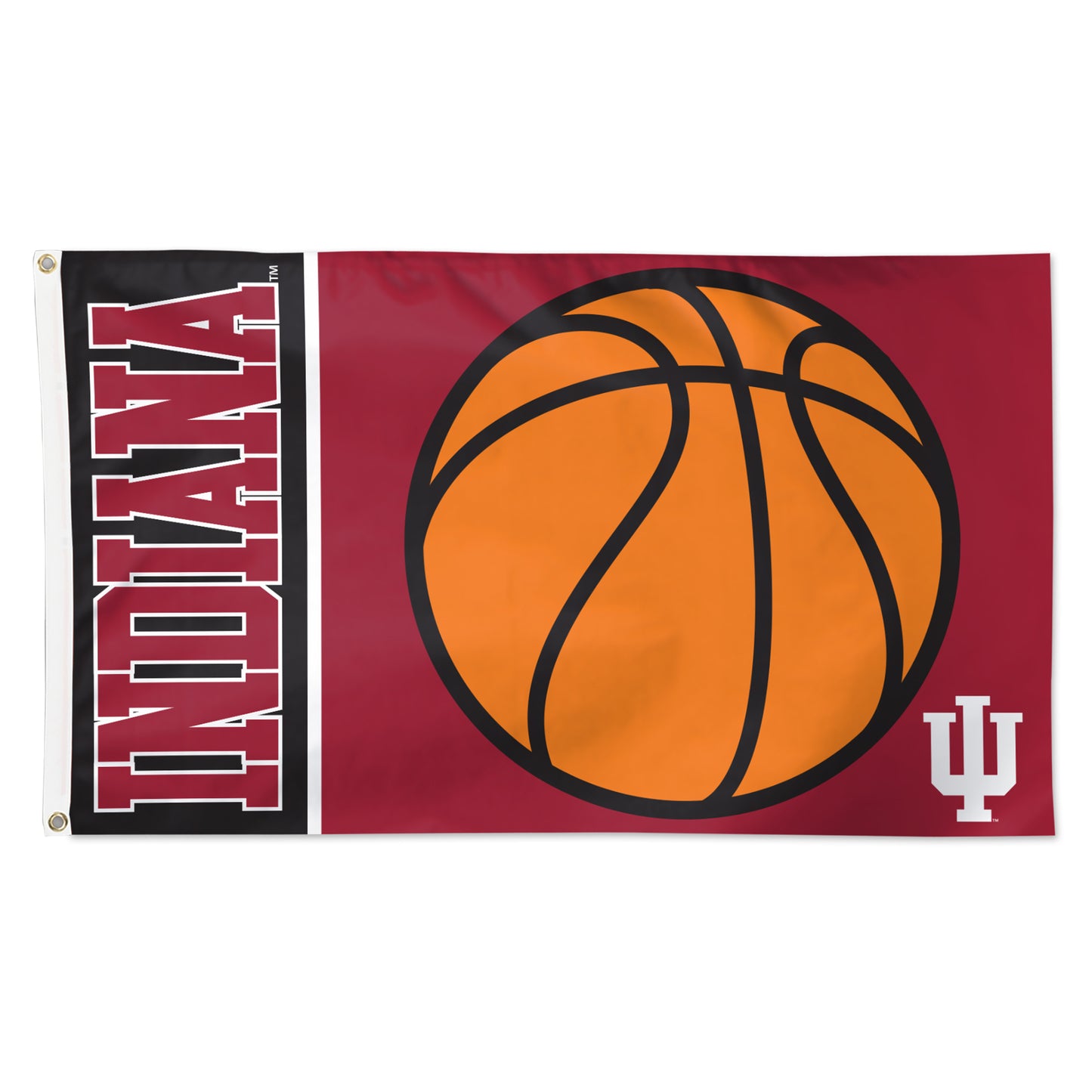 WinCraft Indiana Hoosiers 3' x 5' Basketball Deluxe Single-Sided Flag