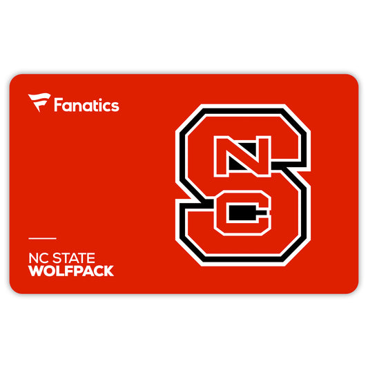 NC State Wolfpack Fanatics eGift Card ($10 - $500)