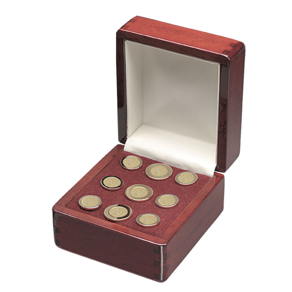 Gold Northwestern Wildcats Nine-Piece Blazer Button Set
