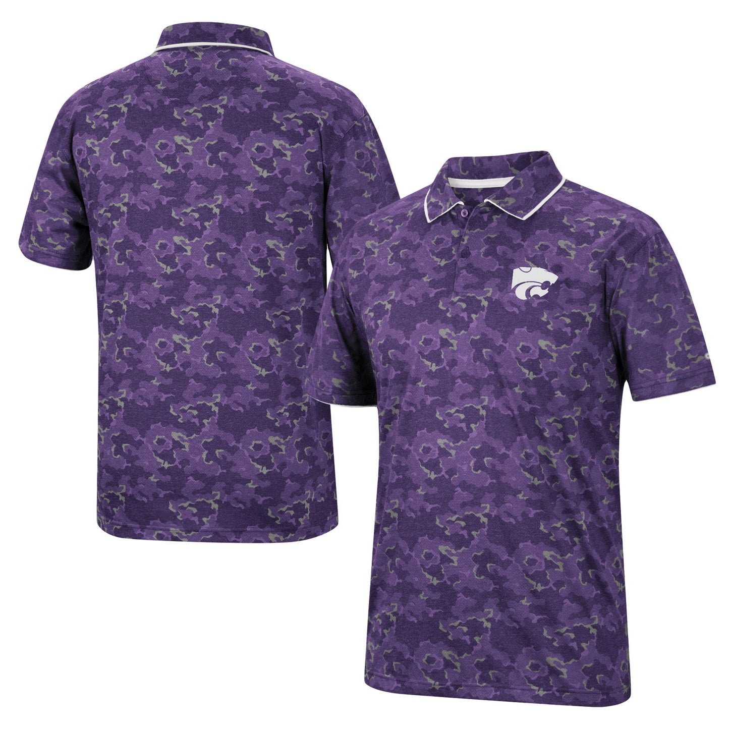 Men's Colosseum Purple Kansas State Wildcats Speedman Polo