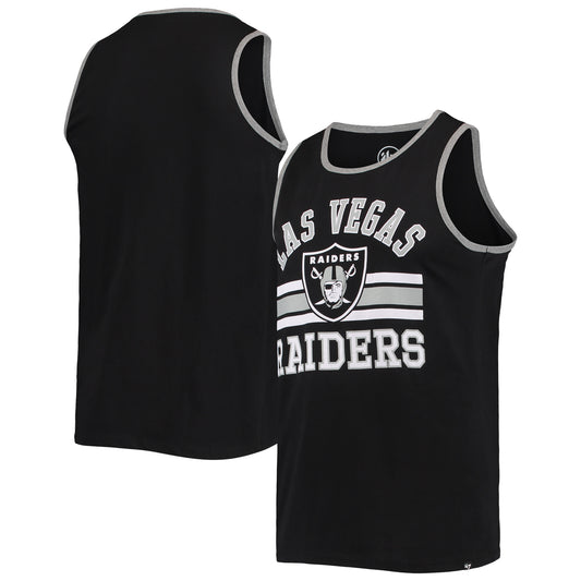 Men's '47 Black Las Vegas Raiders Edge Super Rival Tank Top