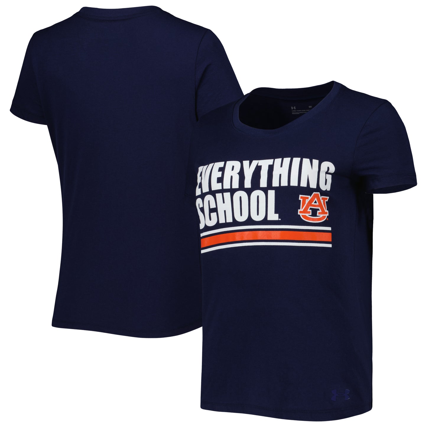 Women's Under Armour Navy Auburn Tigers Auburn Everything School T-Shirt