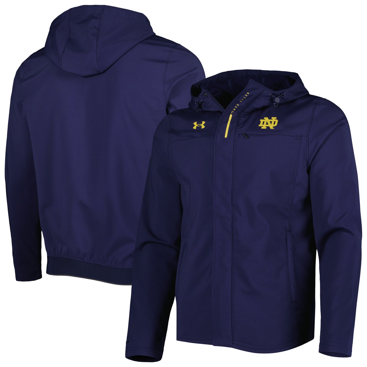 Men's Under Armour Navy Notre Dame Fighting Irish Swoven Performance Full-Zip Jacket