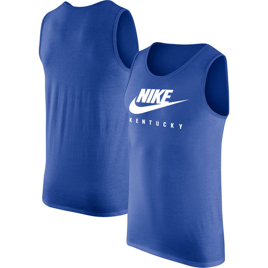 Men's Nike Royal Kentucky Wildcats Futura Performance Scoop Neck Tank Top