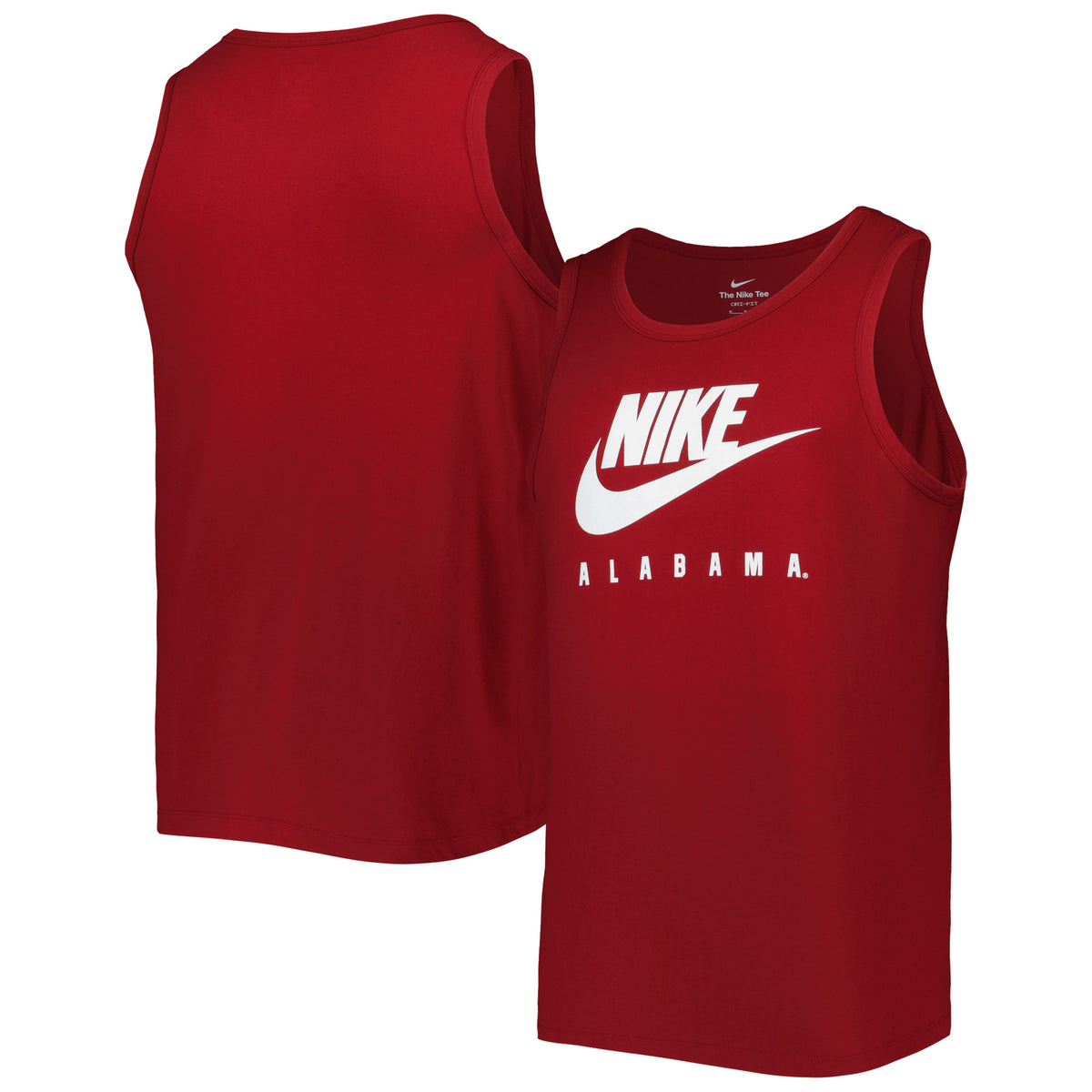 Men's Nike Crimson Alabama Crimson Tide Futura Performance Scoop Neck Tank Top