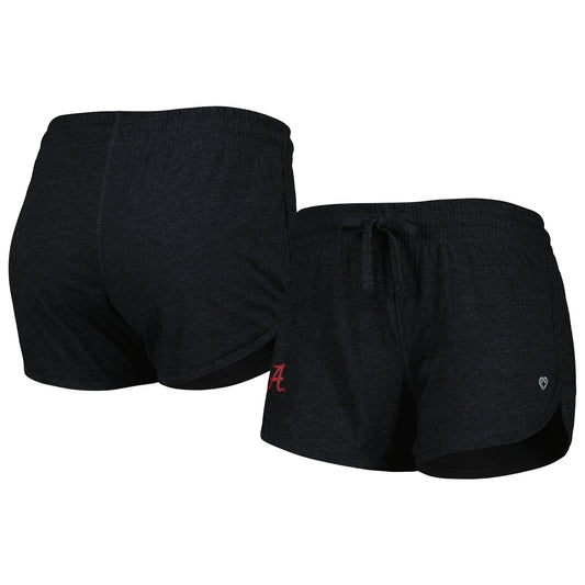 Women's Colosseum Heather Black Alabama Crimson Tide Simone Core Shorts