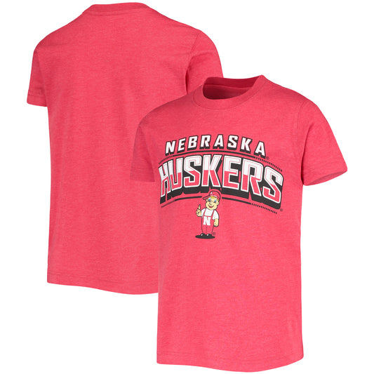 Youth Colosseum Scarlet Nebraska Huskers Core Sunrise Playbook T-Shirt