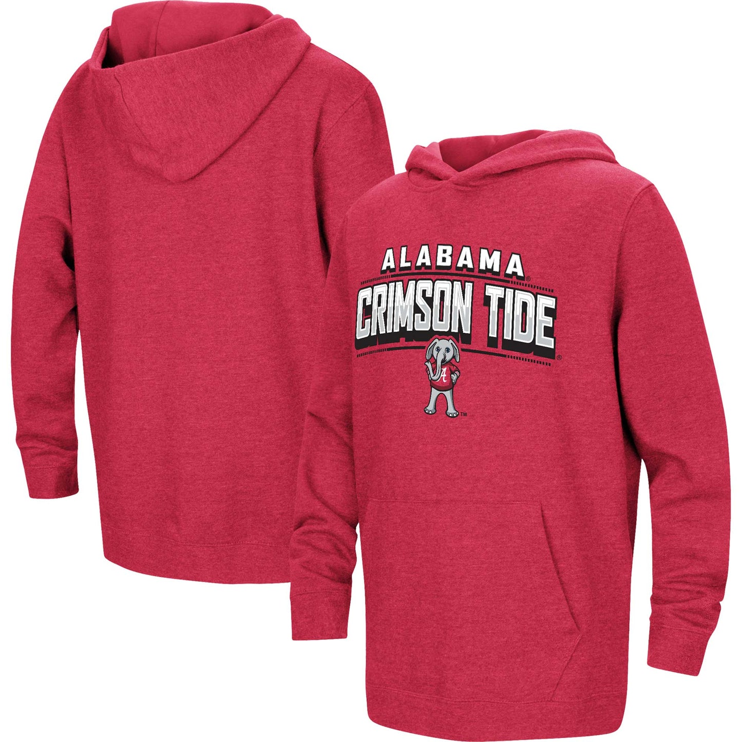 Youth Colosseum Heather Crimson Alabama Crimson Tide Sunrise Core Pullover Hoodie