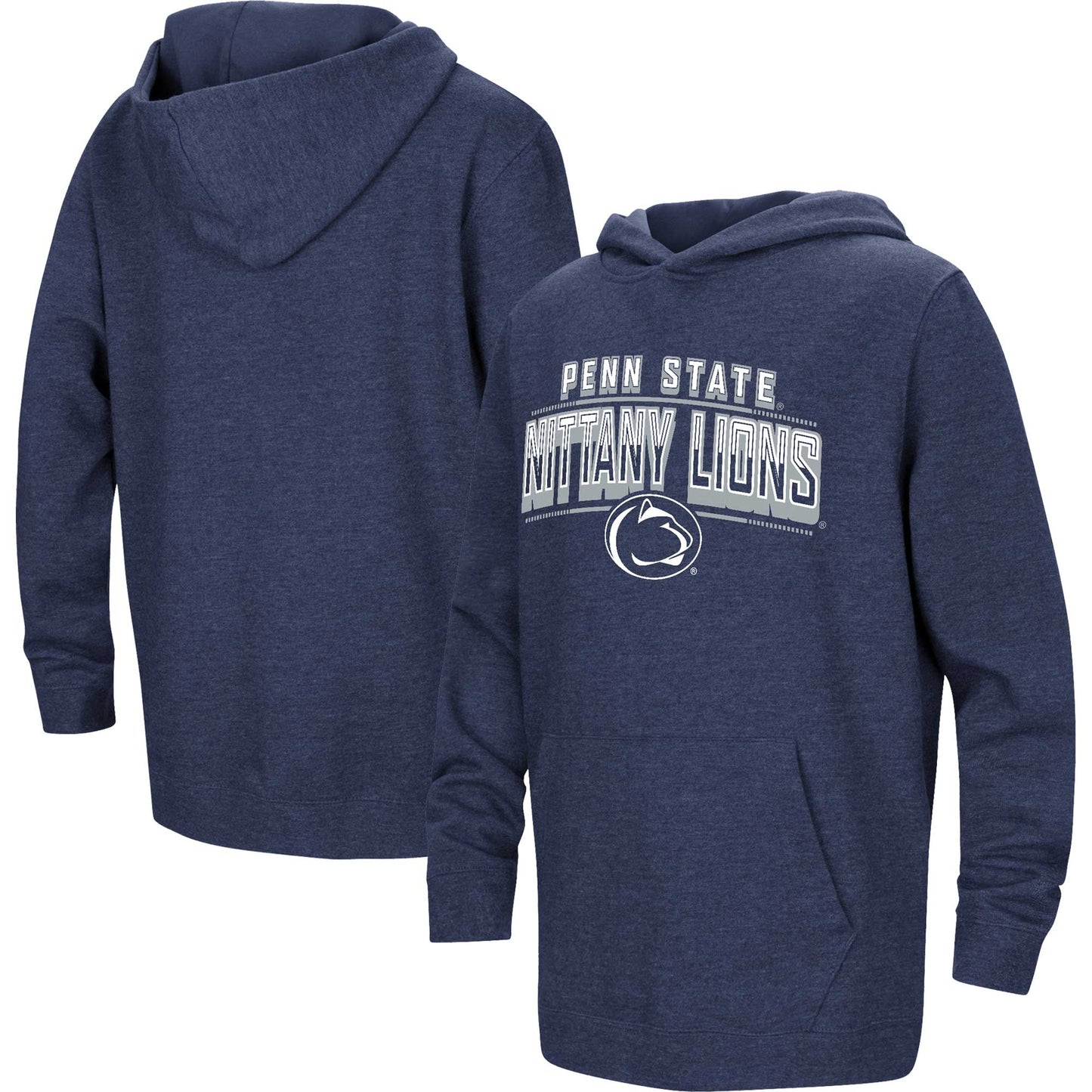 Youth Colosseum Heather Navy Penn State Nittany Lions Sunrise Core Pullover Hoodie